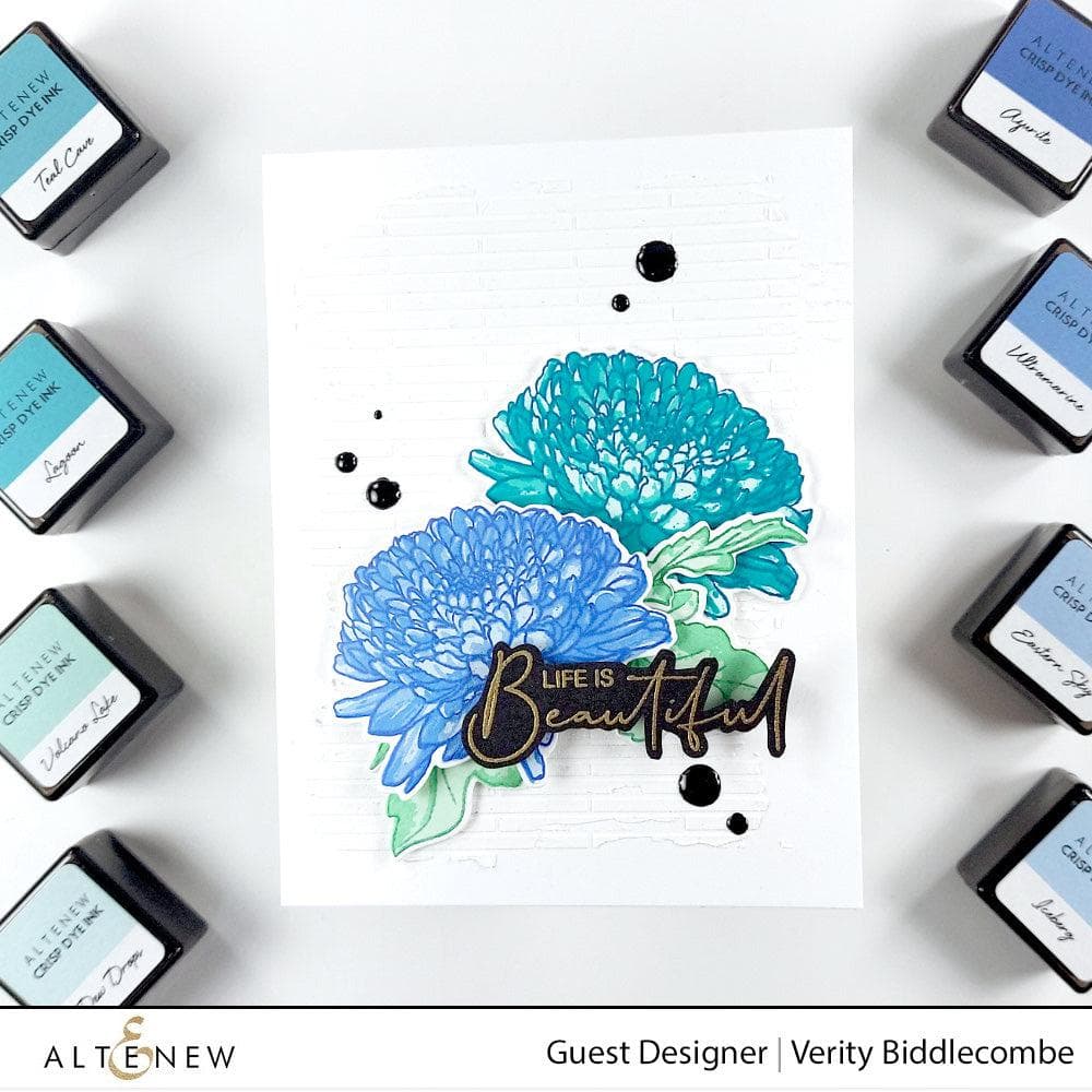 Altenew Build-A-Flower Set Build-A-Flower: Semi-Double Chrysanthemum Layering Stamp & Die Set