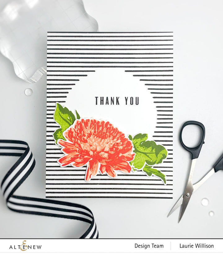 Altenew Build-A-Flower Set Build-A-Flower: Semi-Double Chrysanthemum Layering Stamp & Die Set