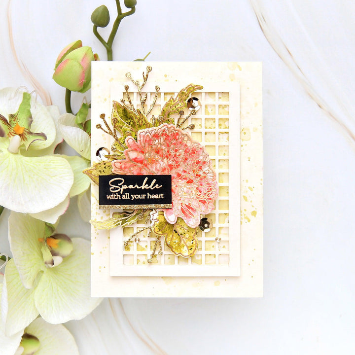 Altenew Build-A-Flower Set Build-A-Flower: Semi-Double Chrysanthemum Layering Stamp & Die Set