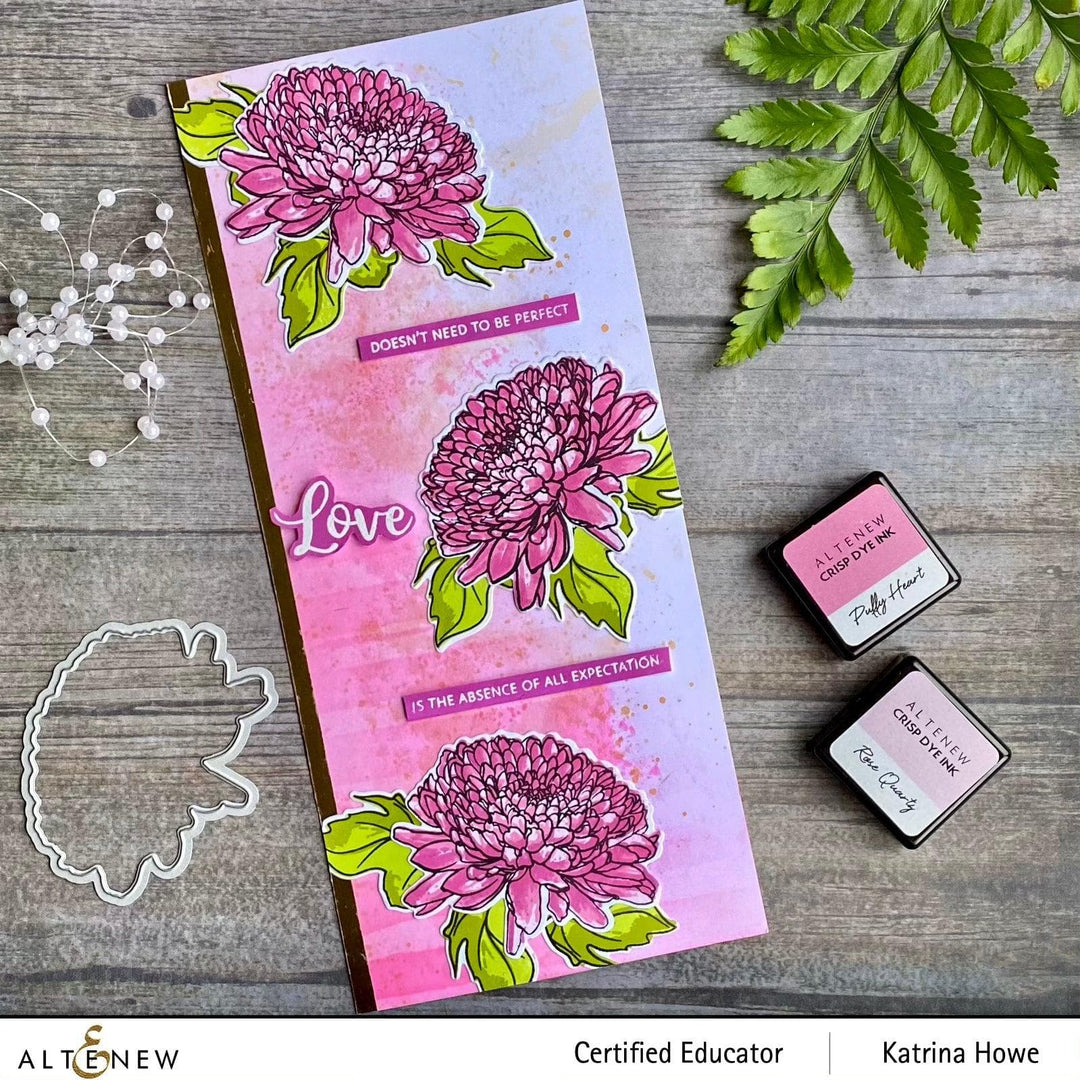 Altenew Build-A-Flower Set Build-A-Flower: Semi-Double Chrysanthemum Layering Stamp & Die Set