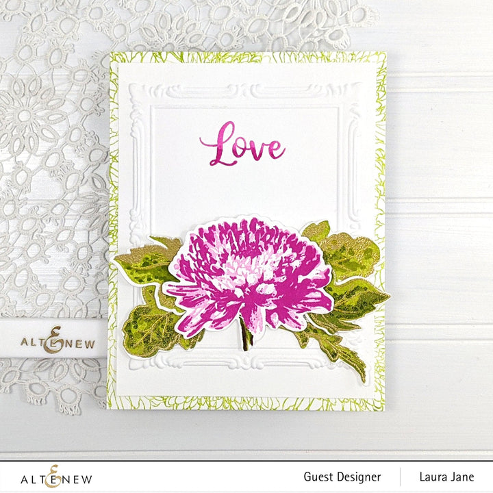 Altenew Build-A-Flower Set Build-A-Flower: Semi-Double Chrysanthemum Layering Stamp & Die Set