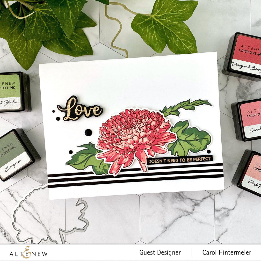 Altenew Build-A-Flower Set Build-A-Flower: Semi-Double Chrysanthemum Layering Stamp & Die Set