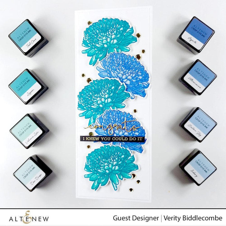 Altenew Build-A-Flower Set Build-A-Flower: Semi-Double Chrysanthemum Layering Stamp & Die Set