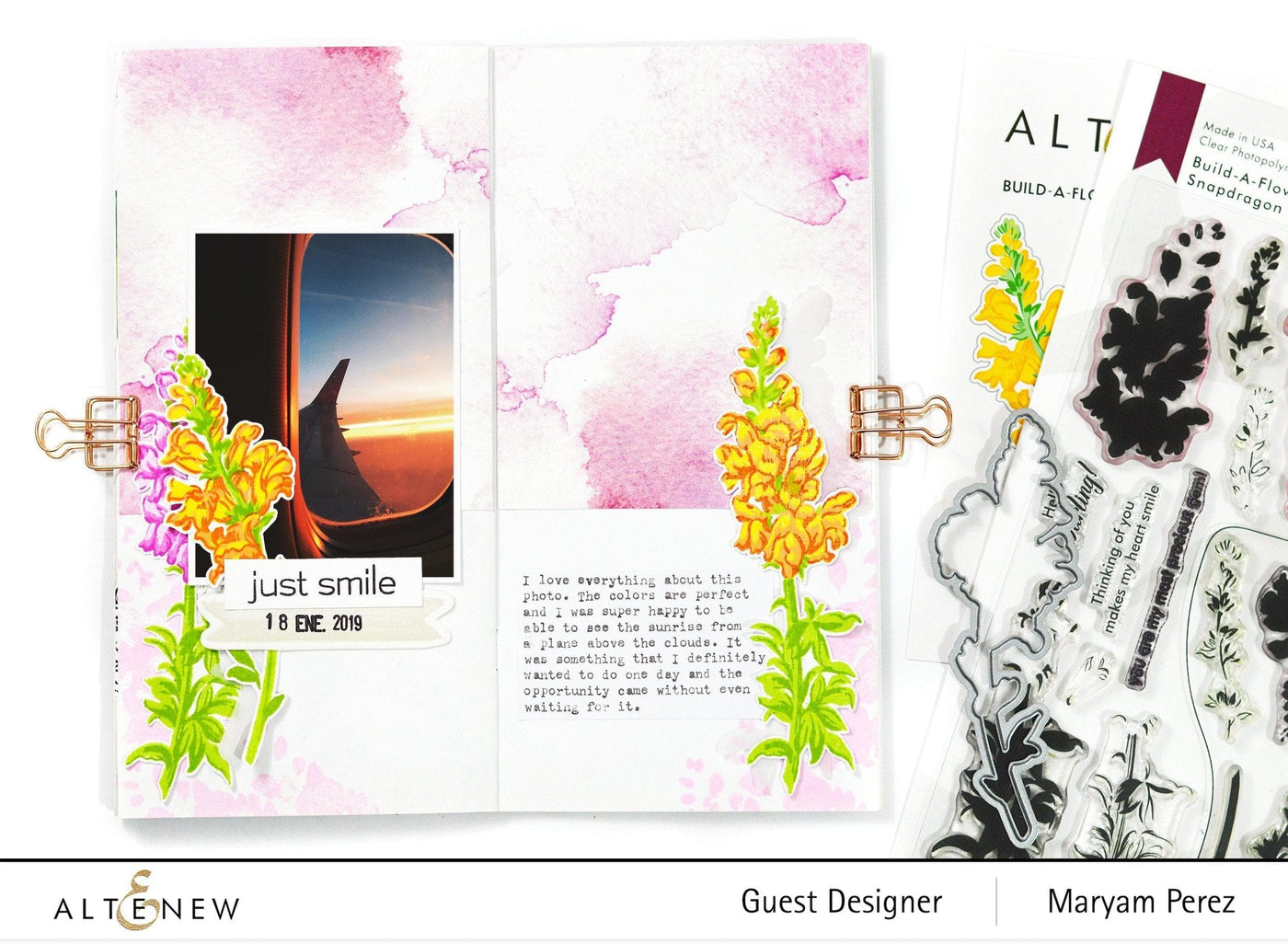 Altenew Build-A-Flower Set Build-A-Flower: Snapdragon Layering Stamp & Die Set
