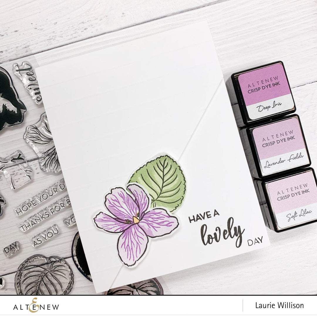 altenew build a flower lavender Build-A-Flower: Sweet Violet Layering Stamp & Die Set