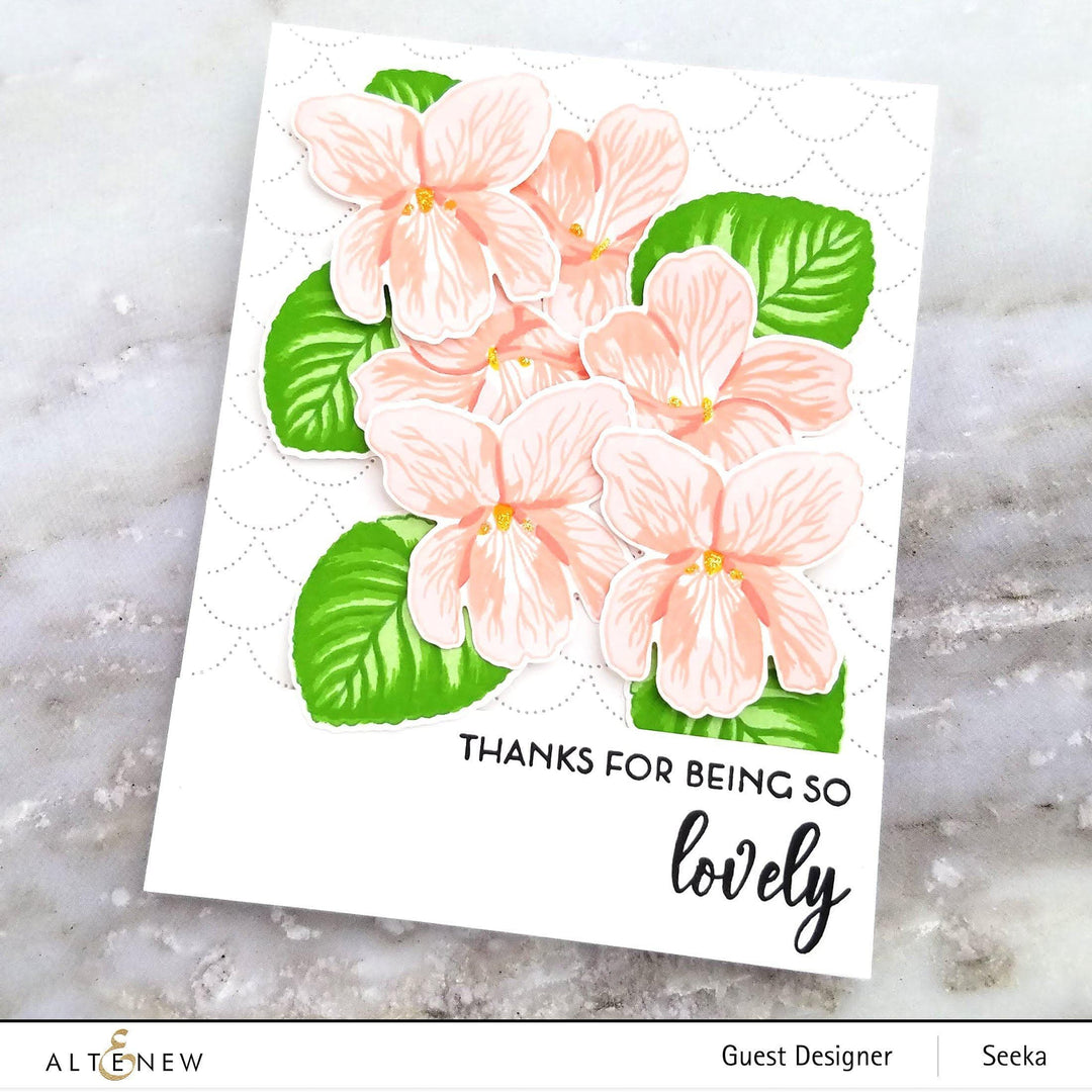 Altenew Build-A-Flower Set Build-A-Flower: Sweet Violet Layering Stamp & Die Set