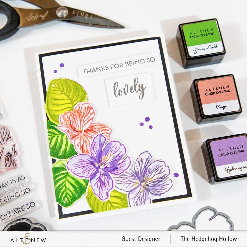 Altenew Build-A-Flower Set Build-A-Flower: Sweet Violet Layering Stamp & Die Set