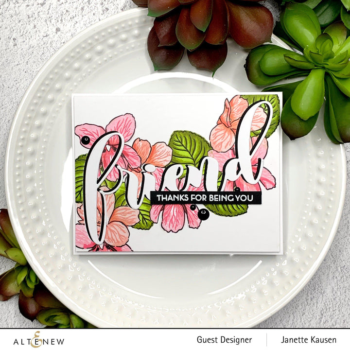 Altenew Build-A-Flower Set Build-A-Flower: Sweet Violet Layering Stamp & Die Set