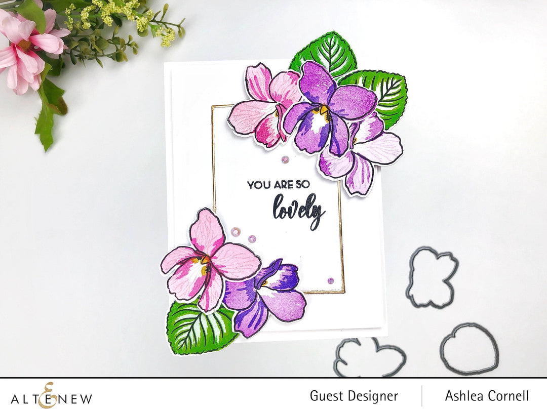 Altenew Build-A-Flower Set Build-A-Flower: Sweet Violet Layering Stamp & Die Set