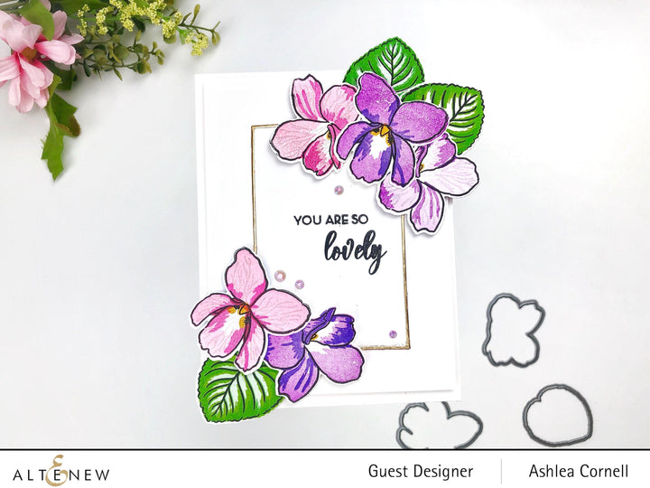 Altenew Build-A-Flower Set Build-A-Flower: Sweet Violet Layering Stamp & Die Set
