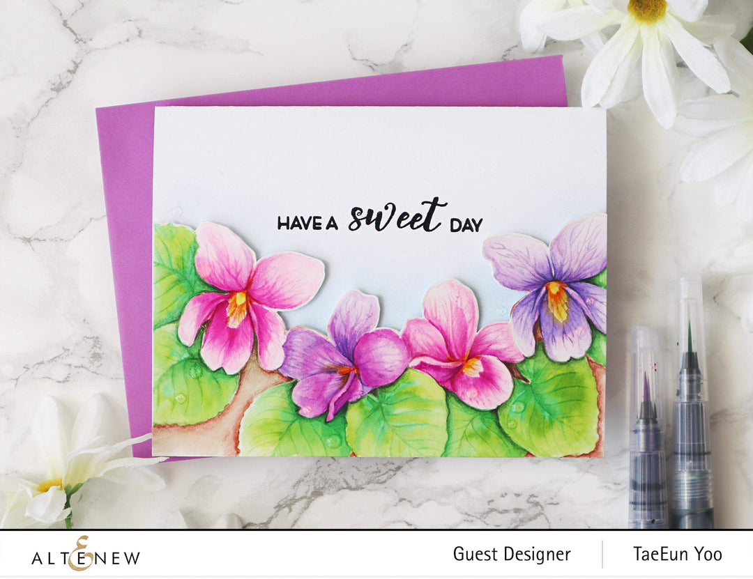 Altenew Build-A-Flower Set Build-A-Flower: Sweet Violet Layering Stamp & Die Set