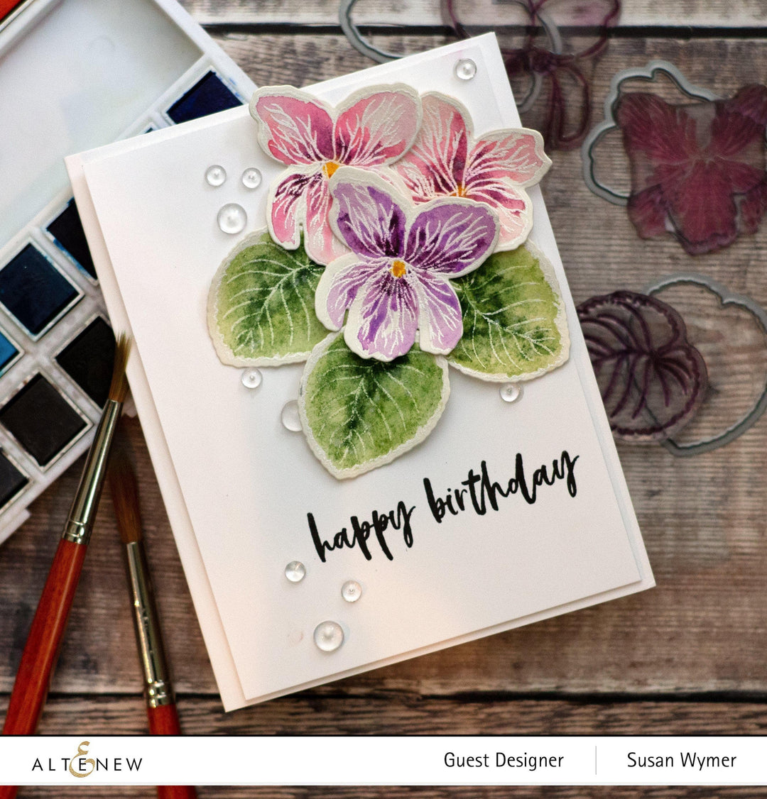 Altenew Build-A-Flower Set Build-A-Flower: Sweet Violet Layering Stamp & Die Set