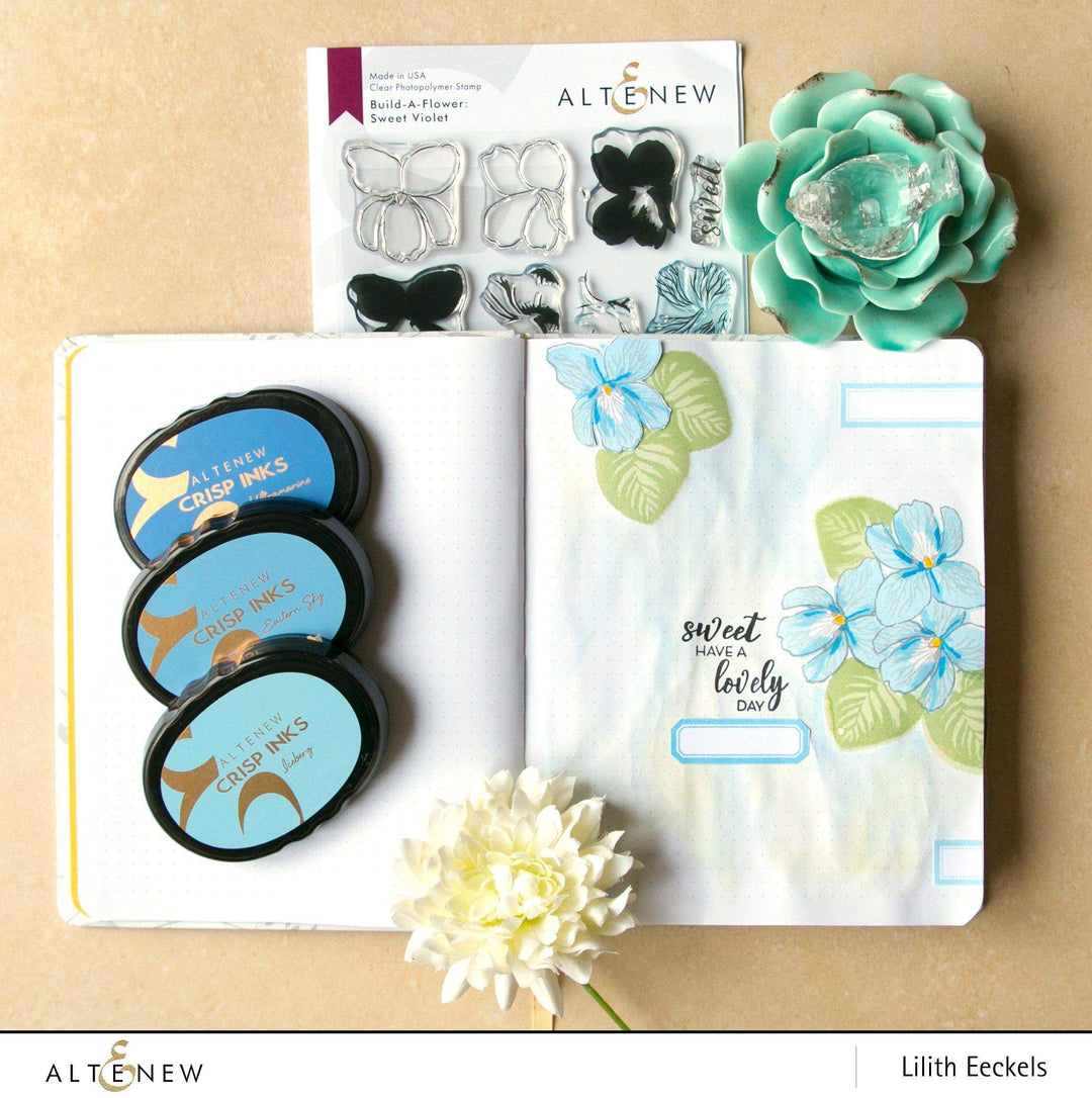 Altenew Build-A-Flower Set Build-A-Flower: Sweet Violet Layering Stamp & Die Set