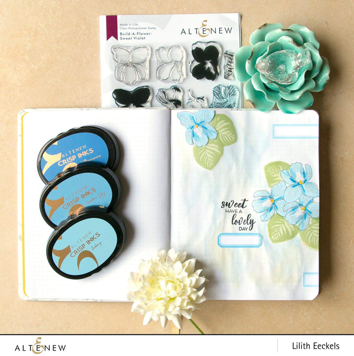 Altenew Build-A-Flower Set Build-A-Flower: Sweet Violet Layering Stamp & Die Set