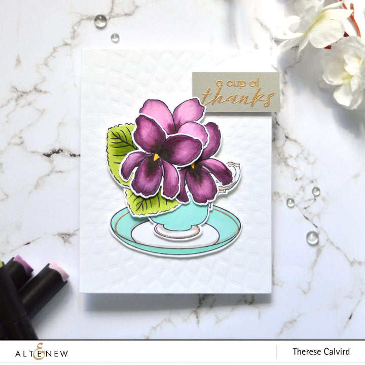 Altenew Build-A-Flower Set Build-A-Flower: Sweet Violet Layering Stamp & Die Set