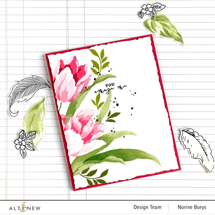 Altenew Build-A-Flower Set Build-A-Flower: Triumph Tulip Layering Stamp & Die Set
