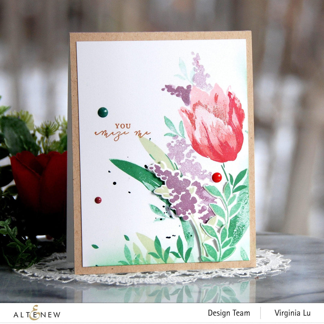 Altenew Build-A-Flower Set Build-A-Flower: Triumph Tulip Layering Stamp & Die Set