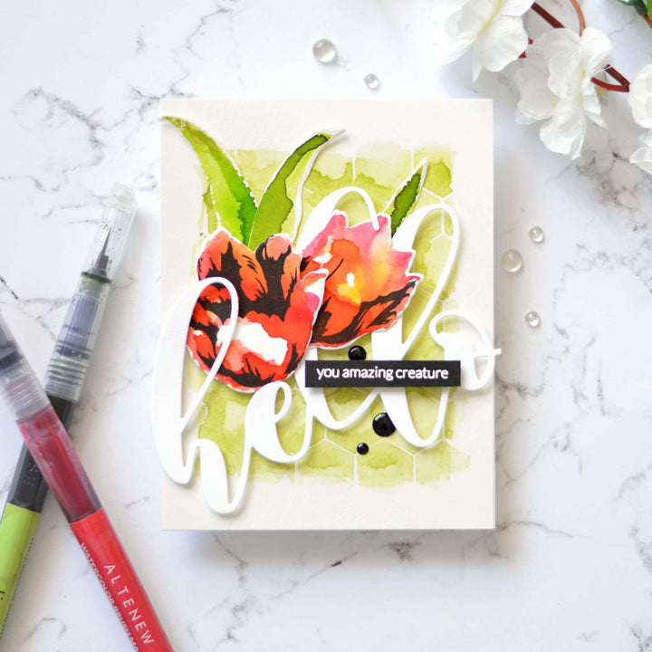 Altenew Build-A-Flower Set Build-A-Flower: Triumph Tulip Layering Stamp & Die Set