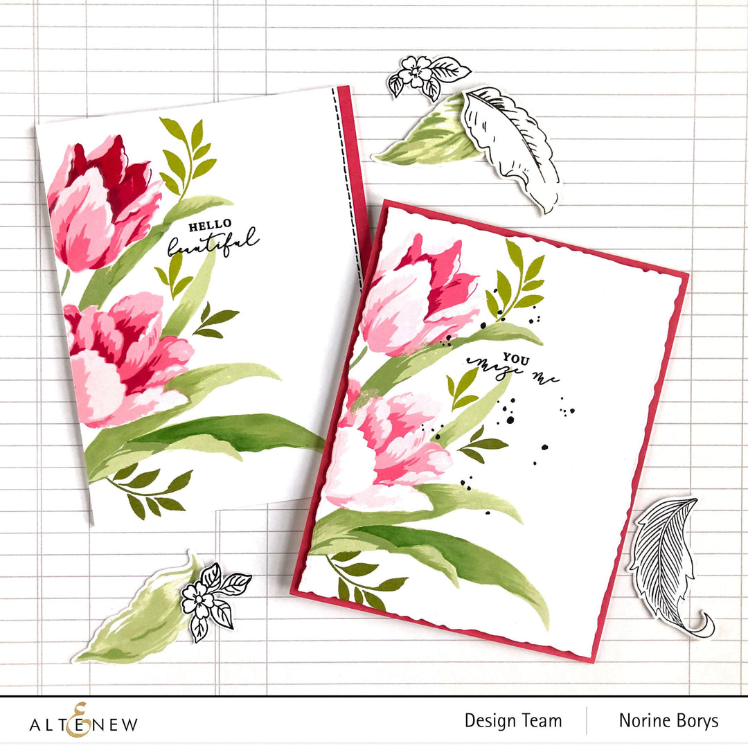 Altenew Build-A-Flower Set Build-A-Flower: Triumph Tulip Layering Stamp & Die Set