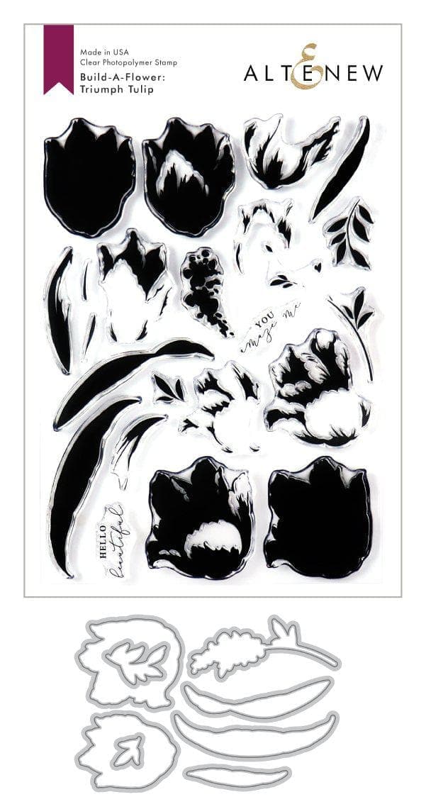 Altenew Build-A-Flower Set Build-A-Flower: Triumph Tulip Layering Stamp & Die Set