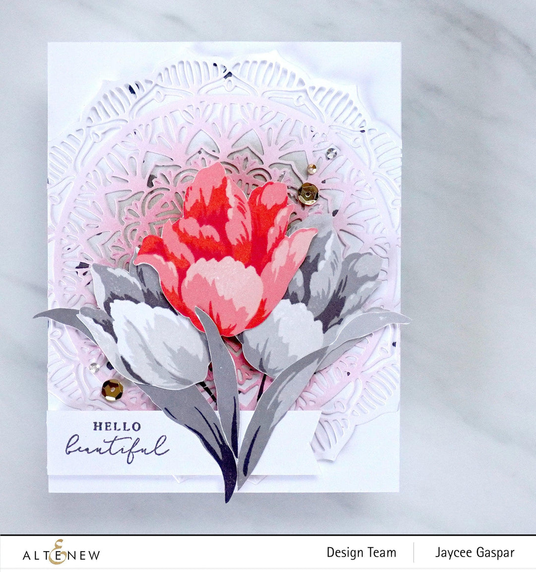 Altenew Build-A-Flower Set Build-A-Flower: Triumph Tulip Layering Stamp & Die Set