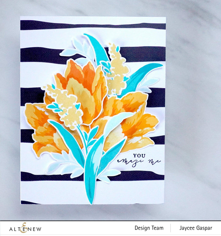 Altenew Build-A-Flower Set Build-A-Flower: Triumph Tulip Layering Stamp & Die Set