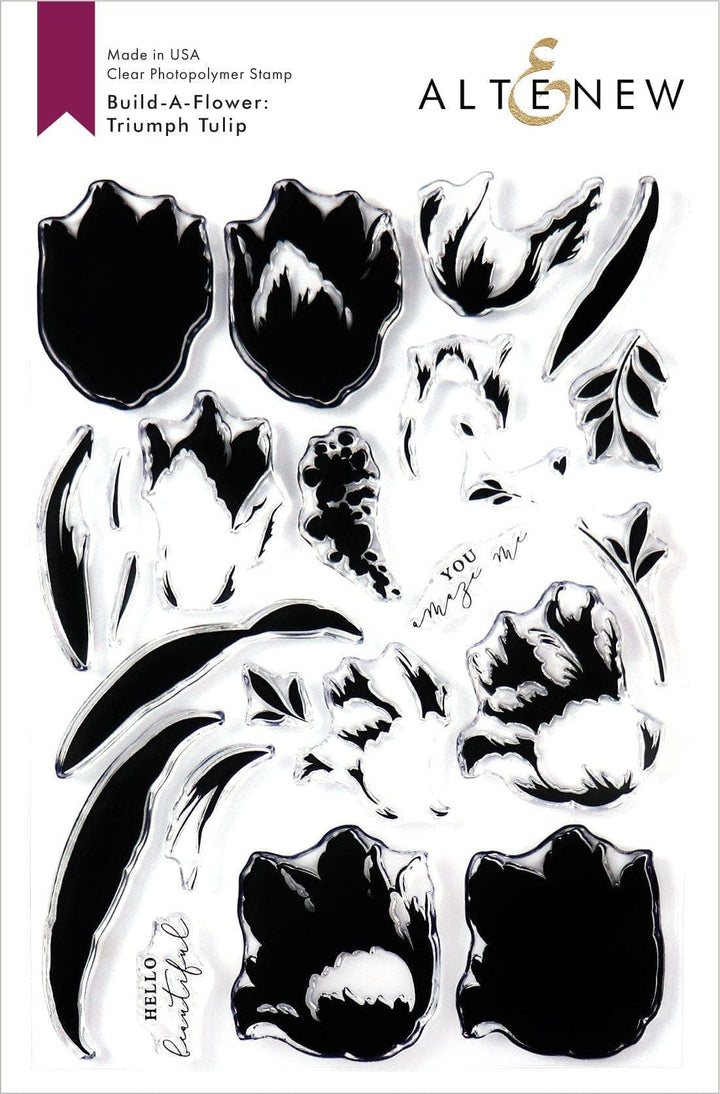 Altenew Build-A-Flower Set Build-A-Flower: Triumph Tulip Layering Stamp & Die Set