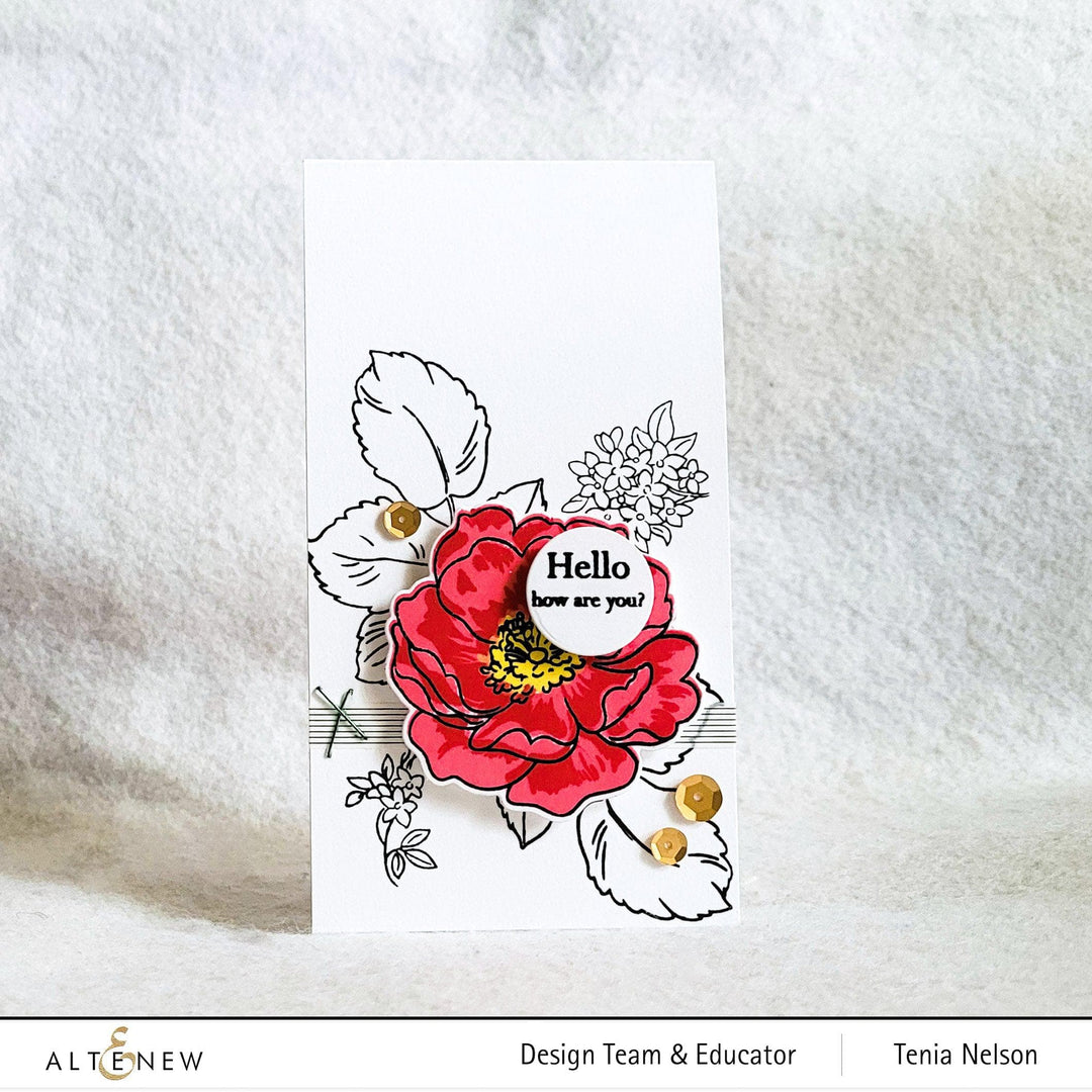 Altenew Build-A-Flower Set Build-A-Flower: Wild Rose Layering Stamp & Die Set
