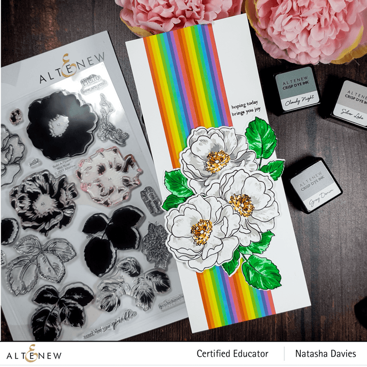 Altenew Build-A-Flower Set Build-A-Flower: Wild Rose Layering Stamp & Die Set