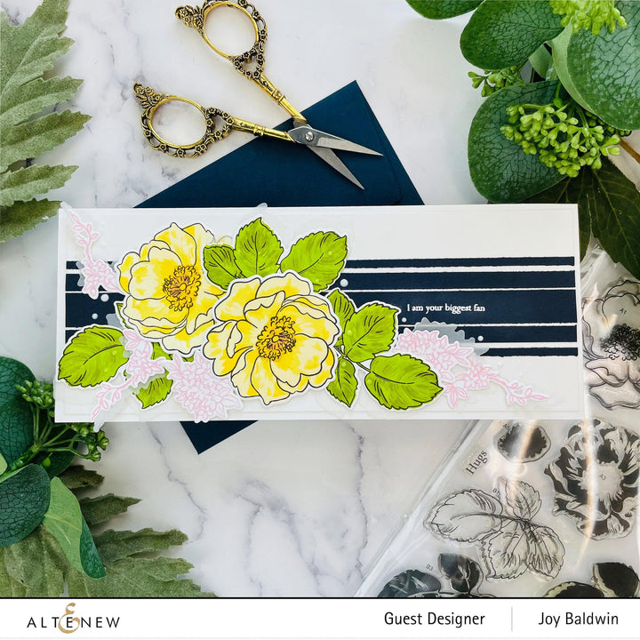 Altenew Build-A-Flower Set Build-A-Flower: Wild Rose Layering Stamp & Die Set