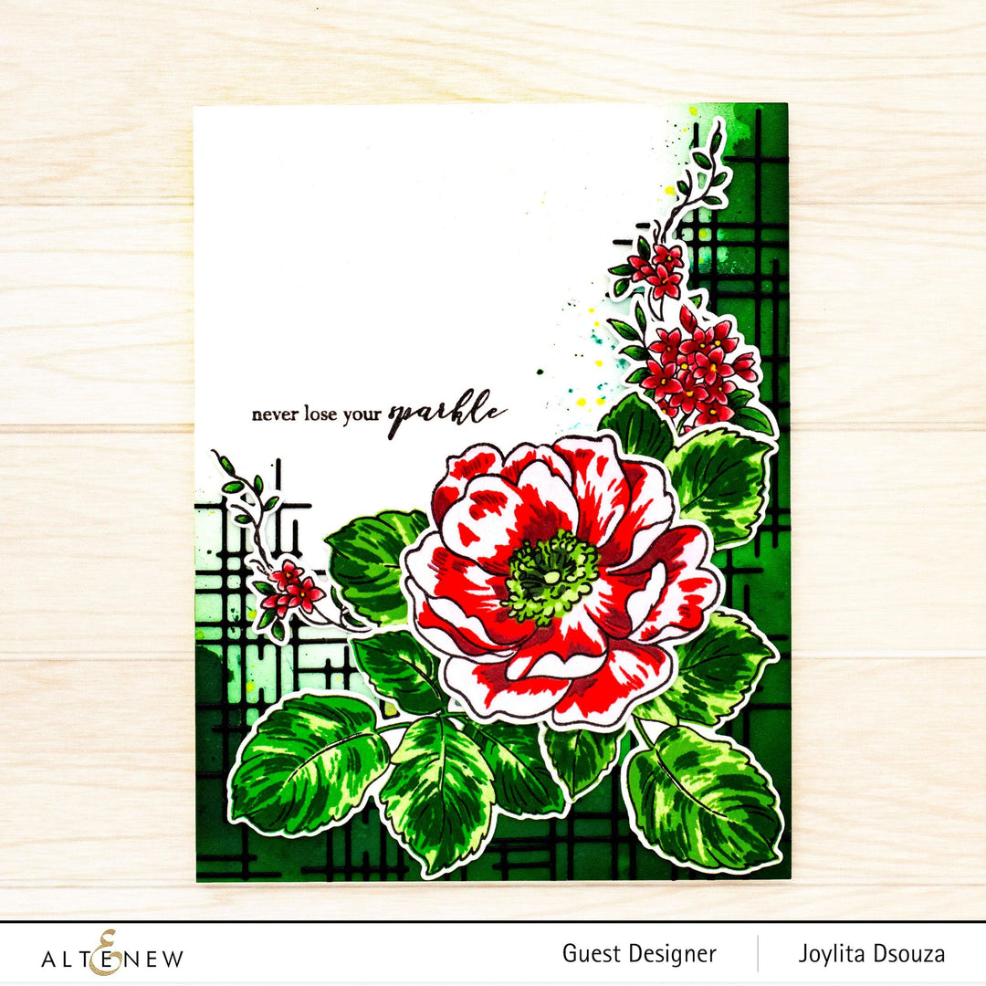 Altenew Build-A-Flower Set Build-A-Flower: Wild Rose Layering Stamp & Die Set