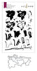 Altenew Build-A-Flower Bellflower layering stamp and die set with floral images and tools for crafting detailed flower designs.