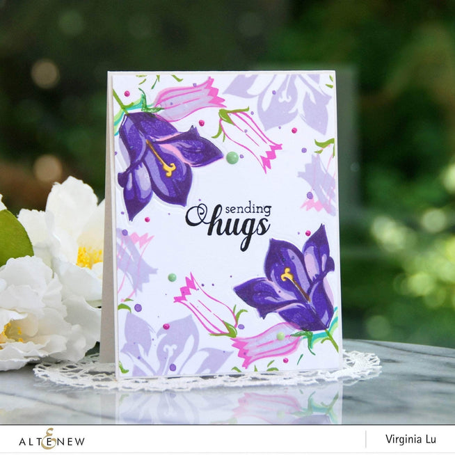 Altenew Build-A-Flower Set Z - Build-A-Flower: Bellflower Layering Stamp & Die Set & Ink Bundle