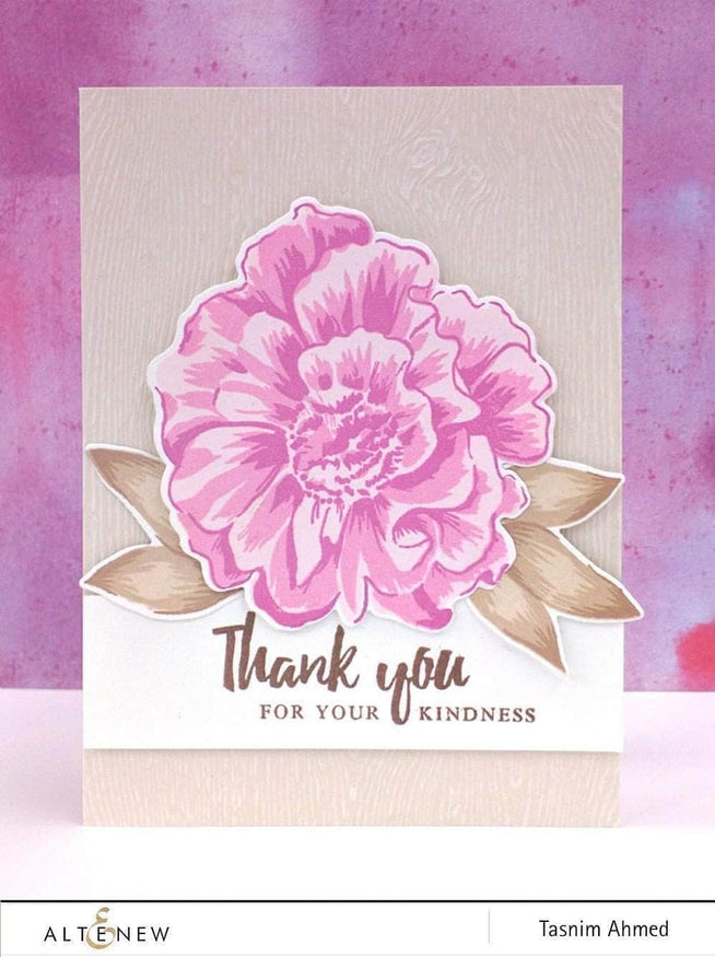 Altenew Build-A-Flower Set Build-A-Flower: Camellia Layering Stamp & Die Set & Ink Bundle