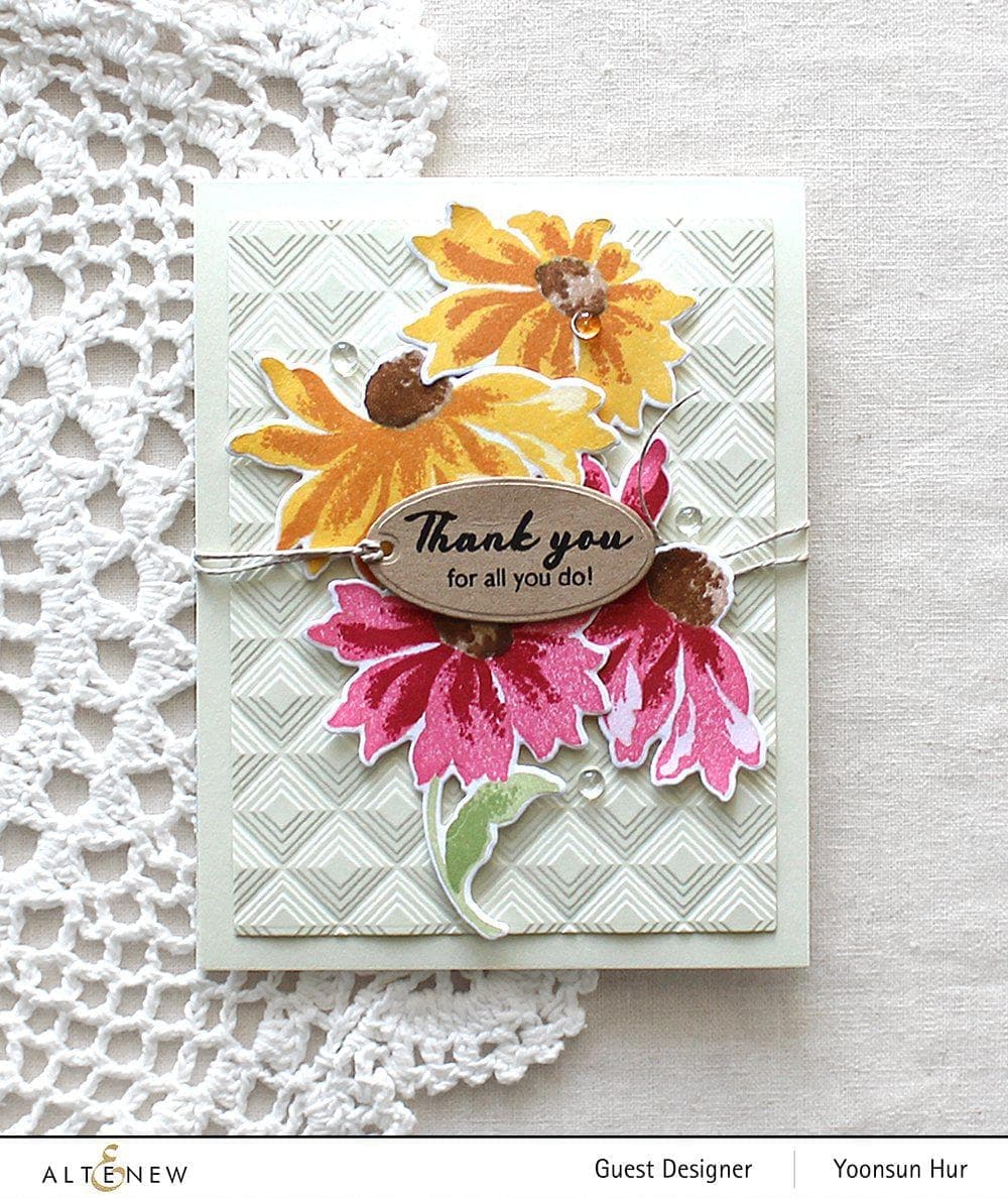 Build-A-Flower: Coneflower Layering Stamp & Die Set & Ink Bundle