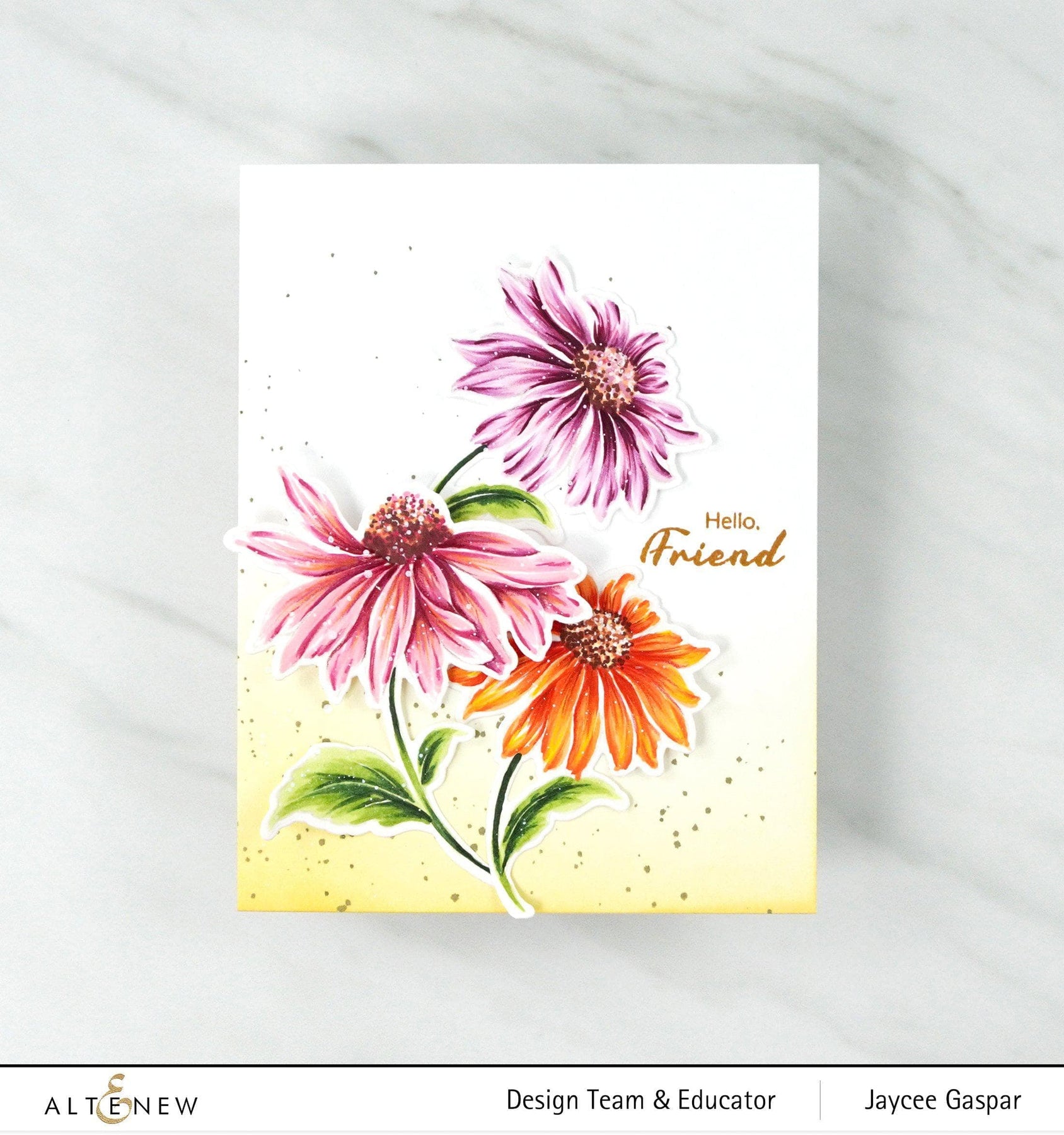 Build-A-Flower: Coneflower Layering Stamp & Die Set & Ink Bundle