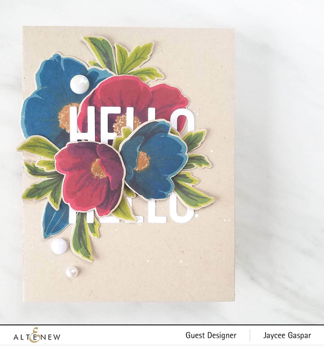 Altenew Build-A-Flower Set Z - Build-A-Flower: Hellebore Layering Stamp & Die Set