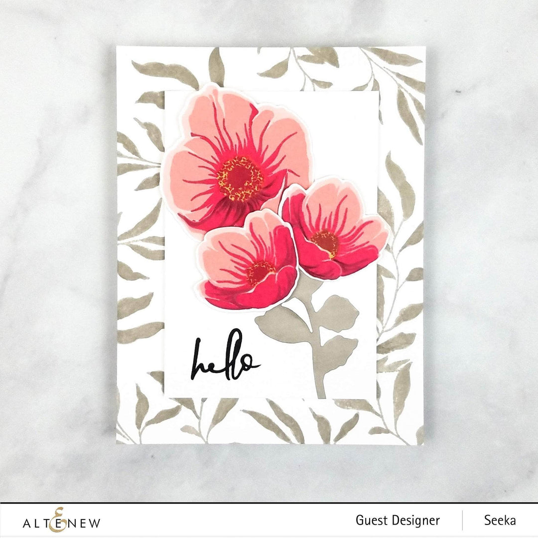 Altenew Build-A-Flower Set Z - Build-A-Flower: Hellebore Layering Stamp & Die Set