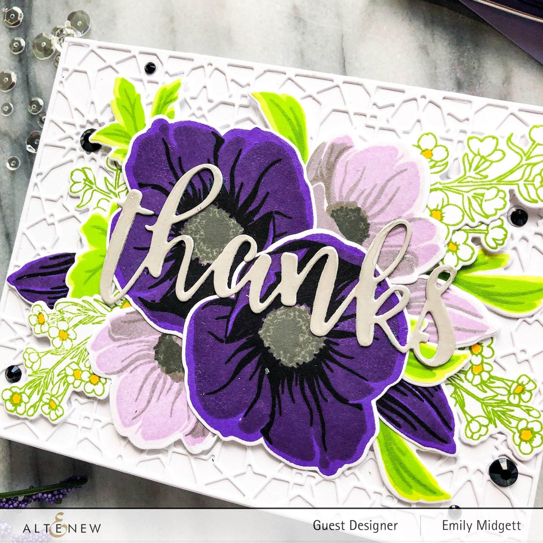Altenew Build-A-Flower Set Z - Build-A-Flower: Hellebore Layering Stamp & Die Set