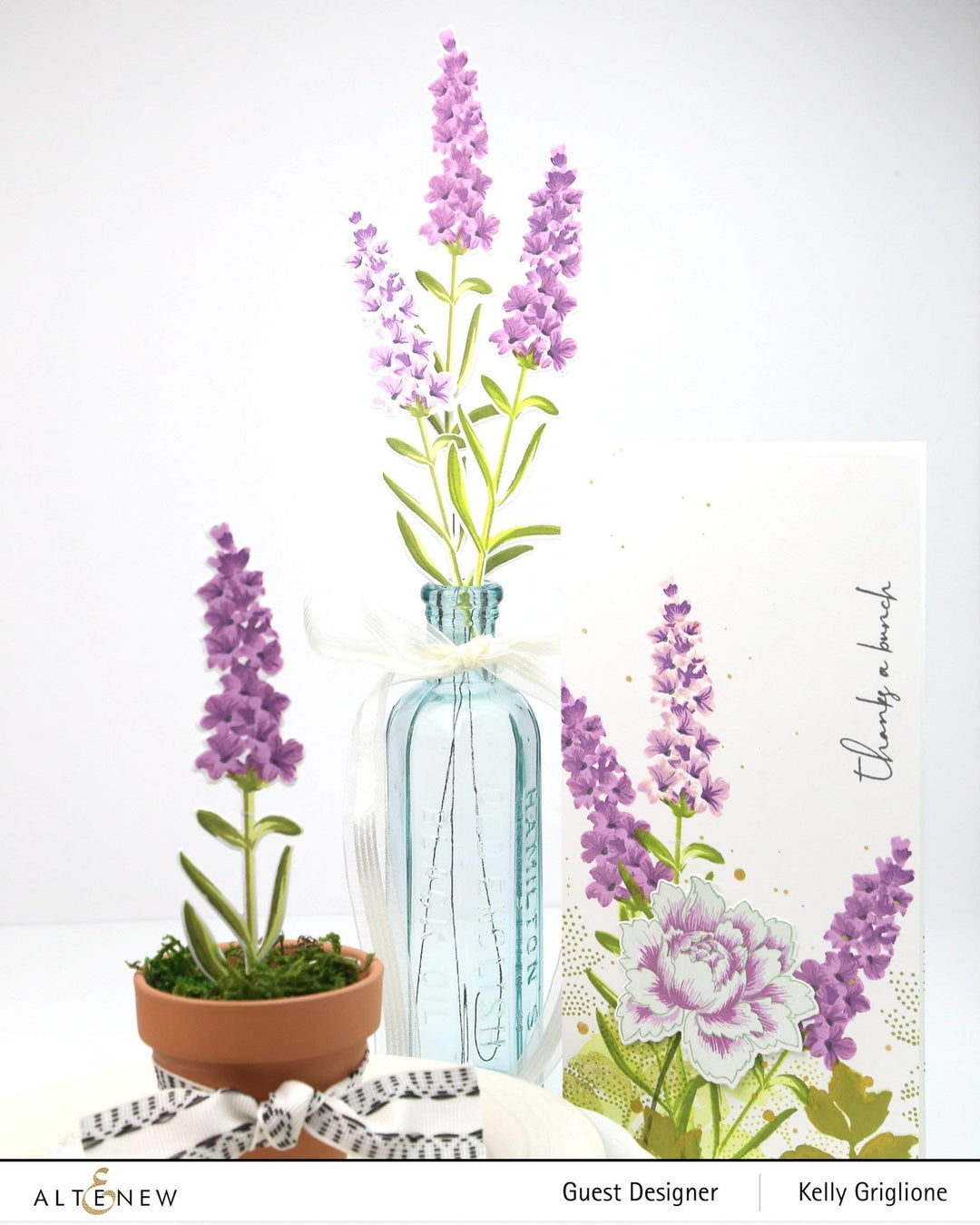 Altenew Build-A-Flower Set Z - Build-A-Flower: Lavender Layering Stamp & Die Set