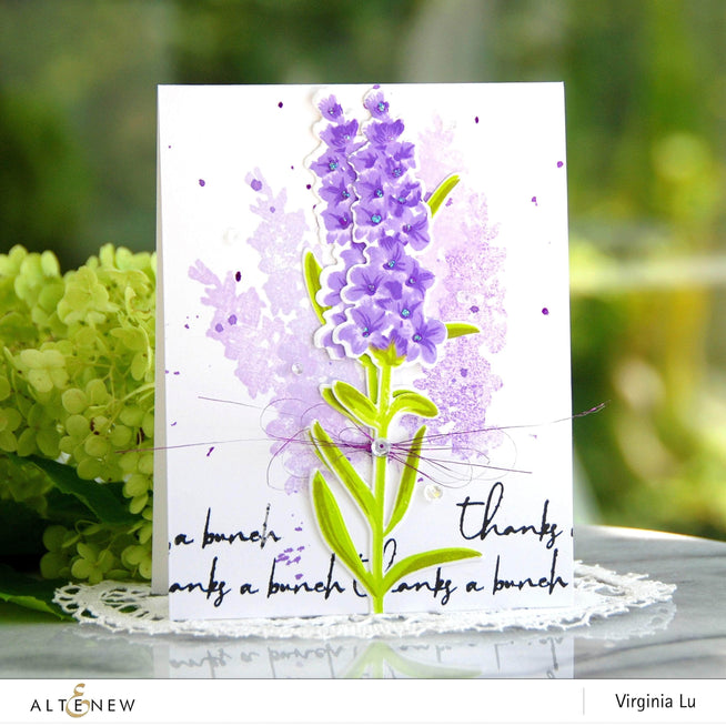 Altenew Build-A-Flower Set Z - Build-A-Flower: Lavender Layering Stamp & Die Set