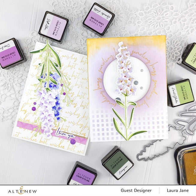 Altenew Build-A-Flower Set Z - Build-A-Flower: Lavender Layering Stamp & Die Set