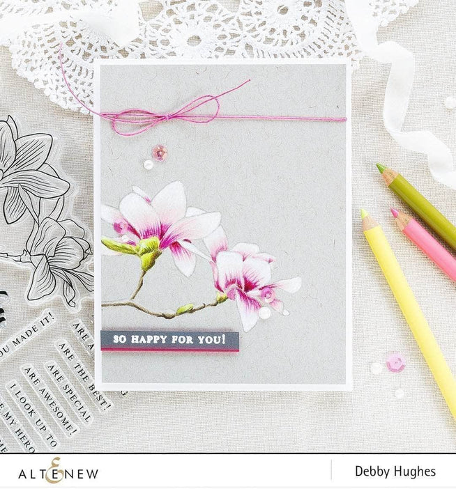 Altenew Build-A-Flower Set Z - Build-A-Flower: Magnolia Layering Stamp & Die Set
