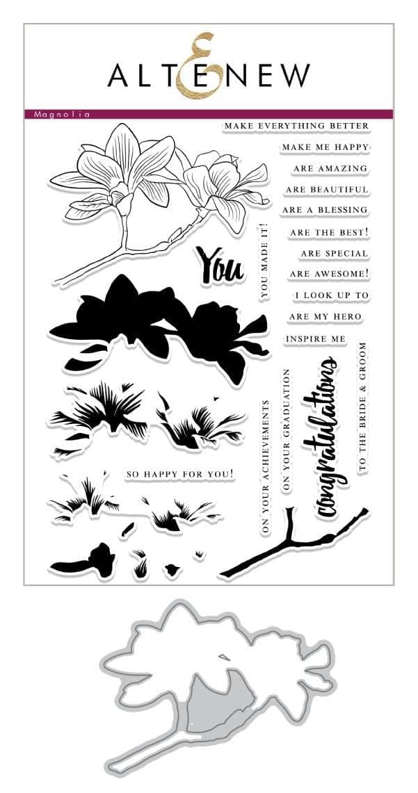 Altenew Build-A-Flower Set Z - Build-A-Flower: Magnolia Layering Stamp & Die Set