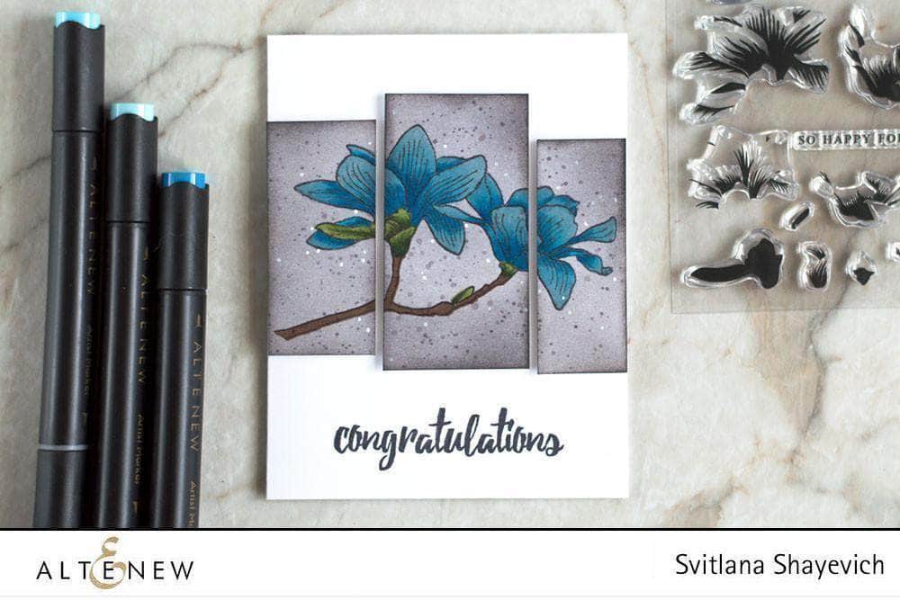 Altenew Build-A-Flower Set Z - Build-A-Flower: Magnolia Layering Stamp & Die Set