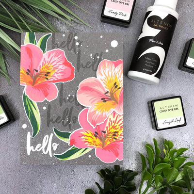 Altenew Build-A-Flower Set Z - Build-A-Flower: Peruvian Lily Layering Stamp & Die Set & Ink Bundle