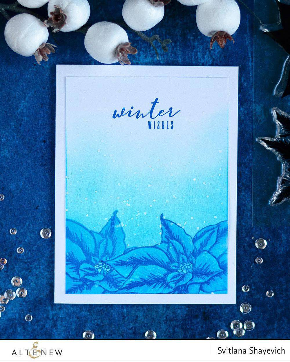 Flowe Ink Build-A-Flower: Poinsettia Layering Stamp & Die Set & Ink Bundle