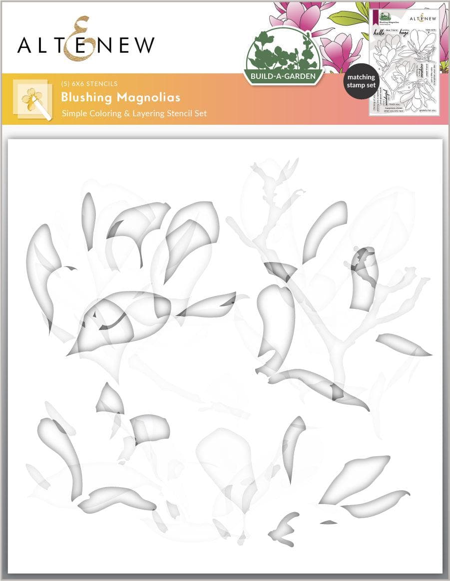 Altenew Build-A-Garden Bundle Build-A-Garden: Blushing Magnolias & Add-on Die Bundle