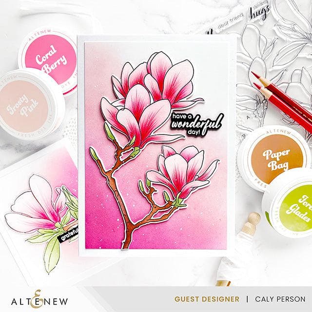 Altenew Build-A-Garden Bundle Build-A-Garden: Blushing Magnolias & Add-on Die Bundle