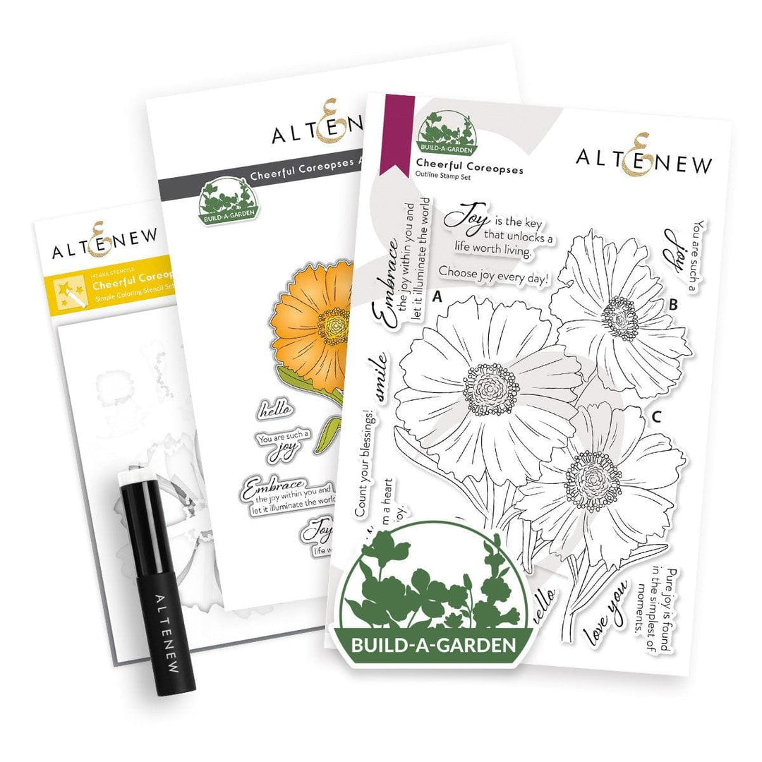 Altenew Build-A-Garden Bundle Build-A-Garden: Cheerful Coreopses & Add-on Die Bundle